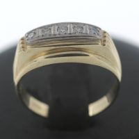 Ring Gold Diamant 0,15 Ct 585 14 Kt Bicolor Juweliero.de Nordrhein-Westfalen - Gelsenkirchen Vorschau