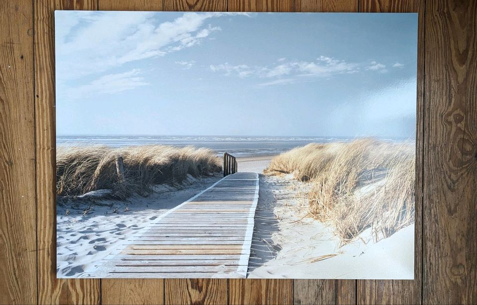 Strand Bild aus Holz (58x78cm) in Berlin