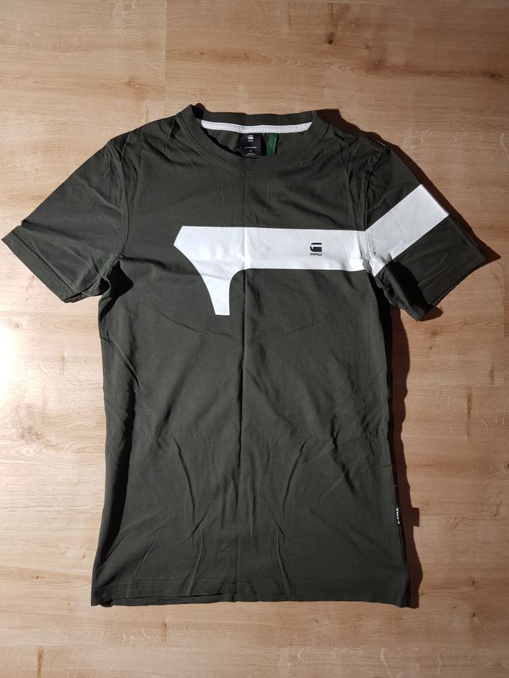 G-Star Raw T-shirt Herren olive Gr. S Slim Fit in Lohmar