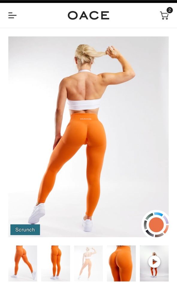 Oace Ambition Leggins Gr.S orange peach NEU in Dinslaken