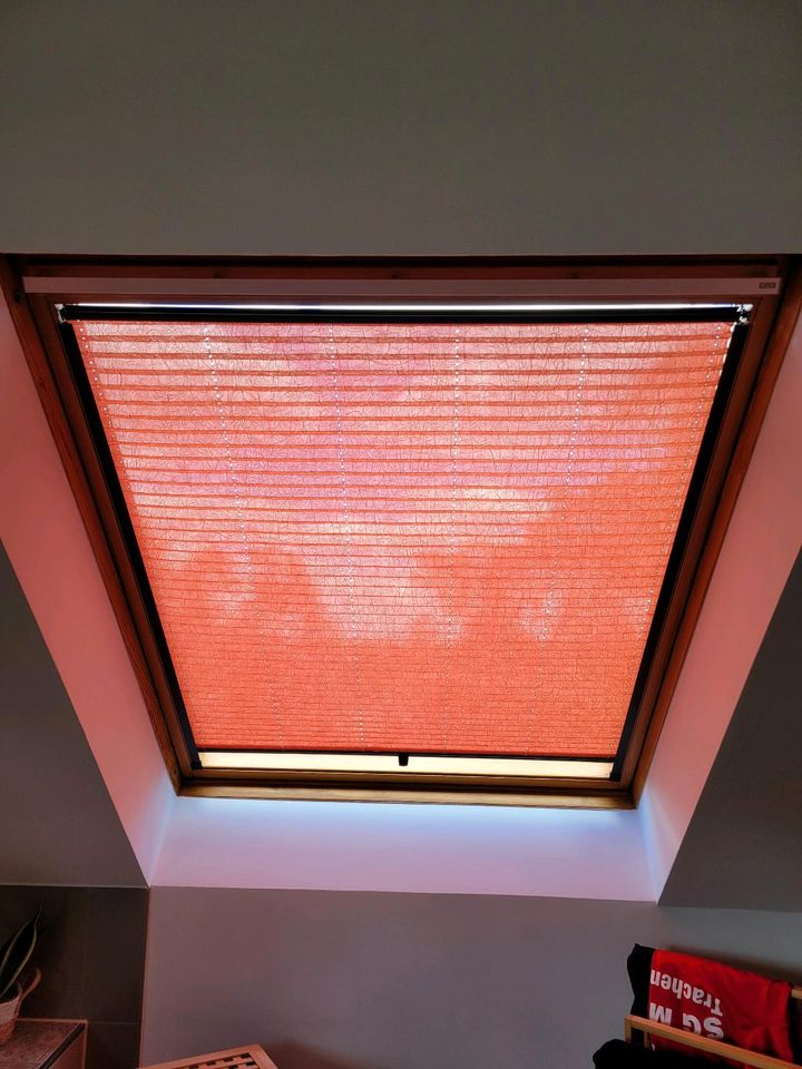 Plisee fürs Dachfenster von Erfal Rot/ Plissees in Ottendorf-Okrilla