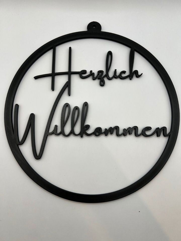 Türschild Deko Schild Türkranz Loop Herzlich Willkommen/ 14,00€* in Monheim