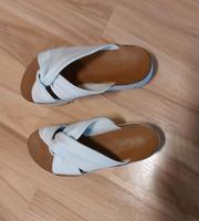 Stylische Pantoletten/Sandalen aus (echtes Leder) in Weiß gr.39 Schleswig-Holstein - Kiel Vorschau
