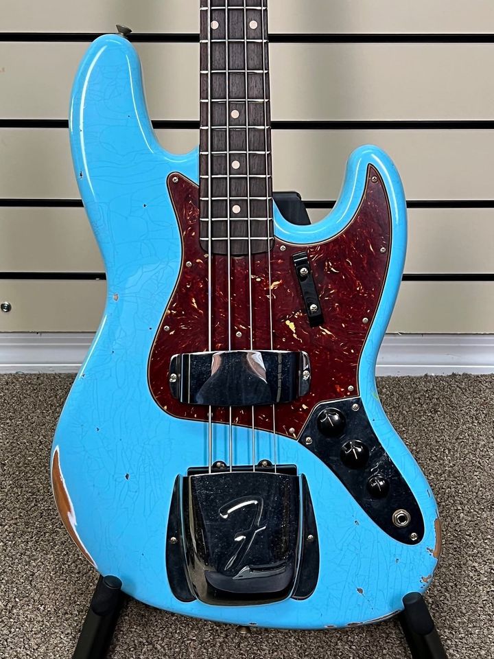 Fender Custom Shop 64 Jazz Bass Relic Daphne Blue - 2023 in Köln