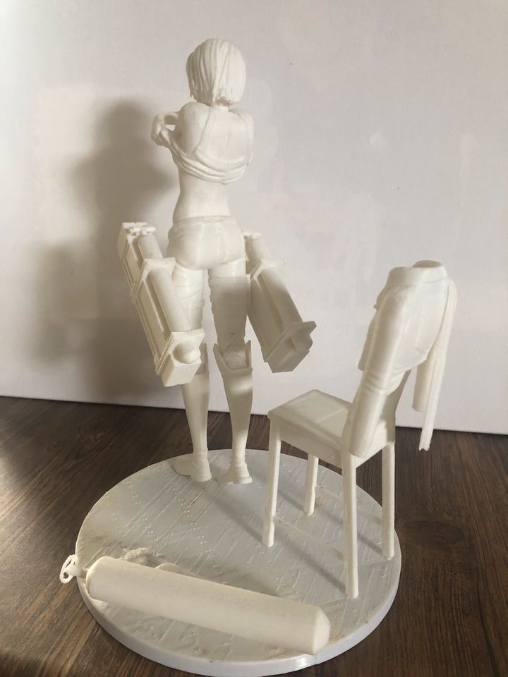 Mikassa Anime Figur (Attack on Titan) 14-Teilig ,31cm in weiß in Reinstorf
