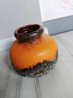 Vintage Vase Fat Lava orange 70er 70s mid-century Keramik WGP Baden-Württemberg - Plochingen Vorschau