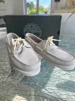 Timberland Boatshoe Schuhe Gr 38,5 neu white suede Nordrhein-Westfalen - Willich Vorschau
