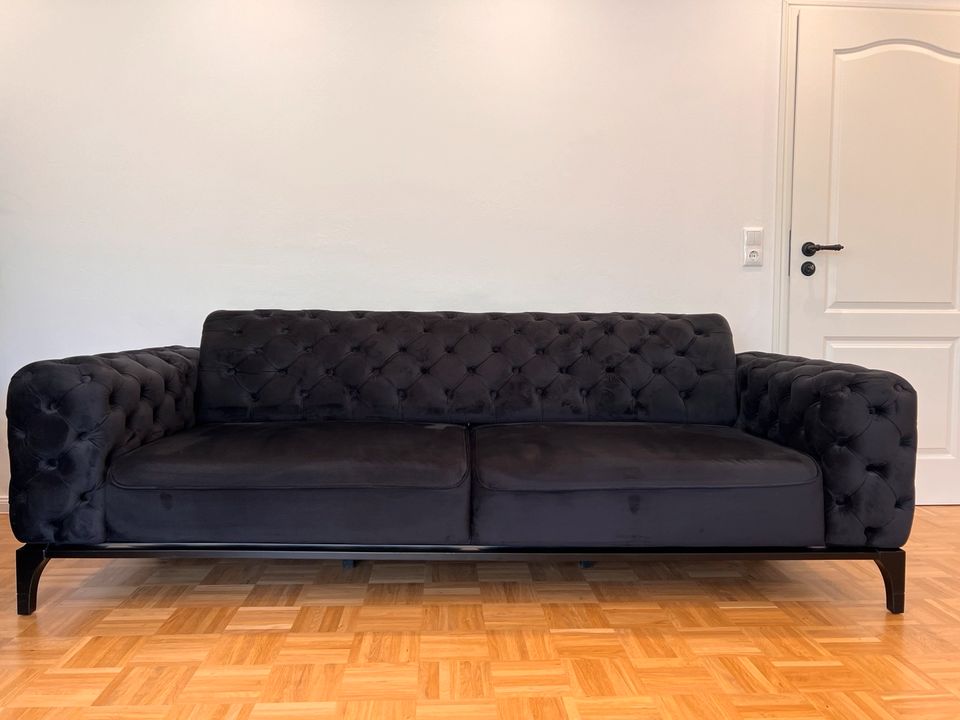 Sofa / schwarz/Samt in Hemmingen