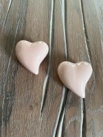 2 Herze aus Keramik, rosa Saarland - Nalbach Vorschau