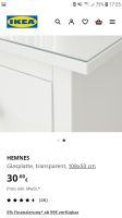 IKEA Hemnes Glasplatte Bad Doberan - Landkreis - Lambrechtshagen Vorschau