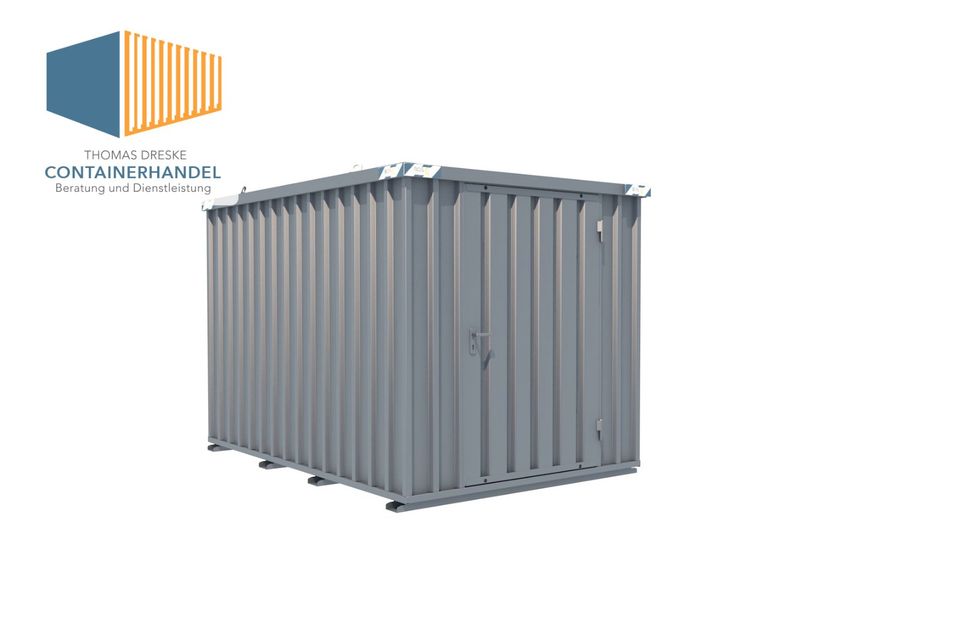 3m x 2m Schnellbaucontainer Materialcontainer Lagercontainer Container  Blechcontainer Klappcontainer Containerboxen Lagerbox Lagerraum Geräteschuppen Gartenhütte in Gummersbach