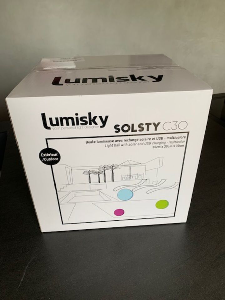 Lumisky Solsty C30 mehrfarbige LED Solarleuchte / Solarkugel in Sigmaringen