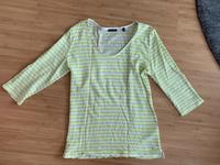Leinenshirt Langarmshirt Shirt Marc O Polo S lime green weiß Hessen - Glashütten Vorschau