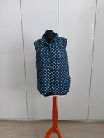 neuw. PIMKIE Bluse Tunika T-Shirt blau weiss dots Chiffon L 42 Hessen - Fulda Vorschau