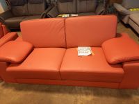 Dick Leder Sofa und 1 Sessel Rot, Ausstellungsstück. Rheinland-Pfalz - Dommershausen Vorschau