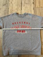 Hellgraues Sweatshirt Pullover Schriftzug rot Bayern - Amberg Vorschau