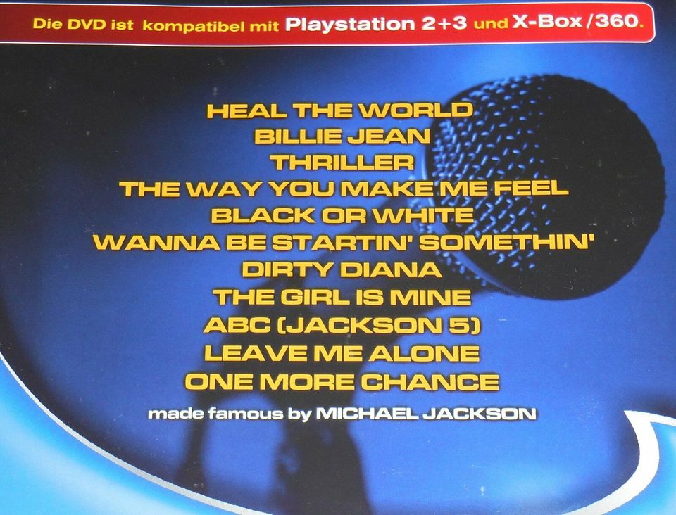 ⚠ Karaoke DVD Michael Jackson ⚠ Thriller X-Box/360 Playstation ⚠ in München