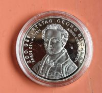 Gedenkmünze Georg Büchner Silber 10€ pp als Geschenk Brandenburg - Woltersdorf Vorschau