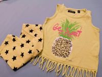 Set KurzarmT-Shirt kurze Hose 98 Ananas grün gelb Stern Sachsen - Radeberg Vorschau