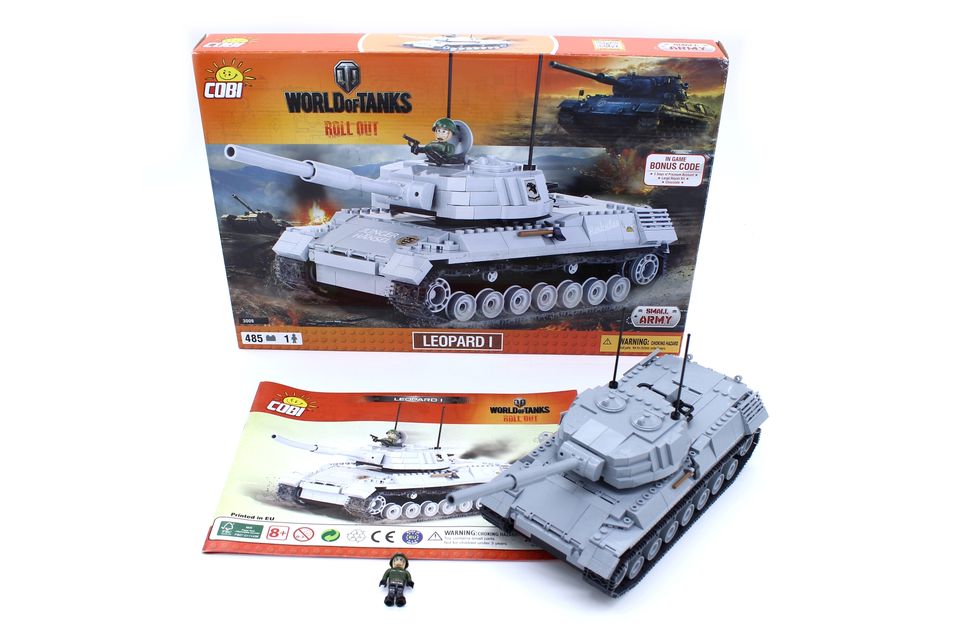 Cobi 3009 Leopard 1 Small Army WoT 485 Teile mit OVP in Hohn