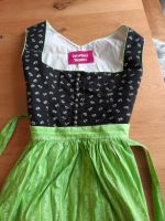 Schnucki Tracht  Dirndl Gr 38 schwarz/weiss, Schürze hellgrün Bayern - Karlshuld Vorschau