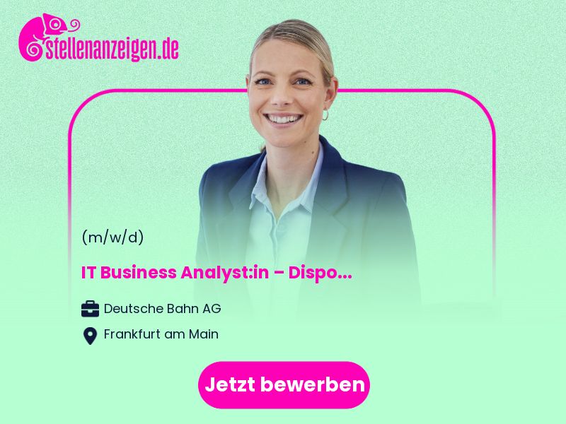 (Junior) IT Business Analyst:in – in Frankfurt am Main