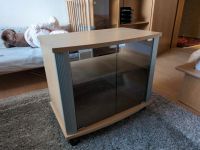 TV Hifi Rack Buche / silber / Glas rollbar B 64 x H 56 x T 40 cm Niedersachsen - Pattensen Vorschau