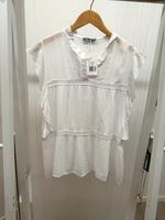 Weiße Sommer- Bluse Lochstickerei Gr. XS -neu- Boutiqueware Sachsen - Oederan Vorschau