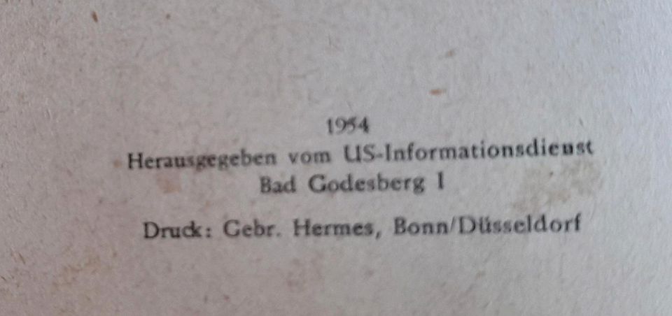 Grundriss der Geschichte der Vereinigten Staaten von 1954 in Burladingen