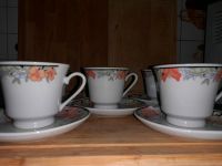 5 sehr schöne Kaffeetassen mit Unterteller aus DDR Zeiten Brandenburg - Luckenwalde Vorschau