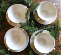 Rosenthal ✵ Suppentassen mit Untertassen ✵ 4 Stück ✵ creme weiss Wuppertal - Vohwinkel Vorschau