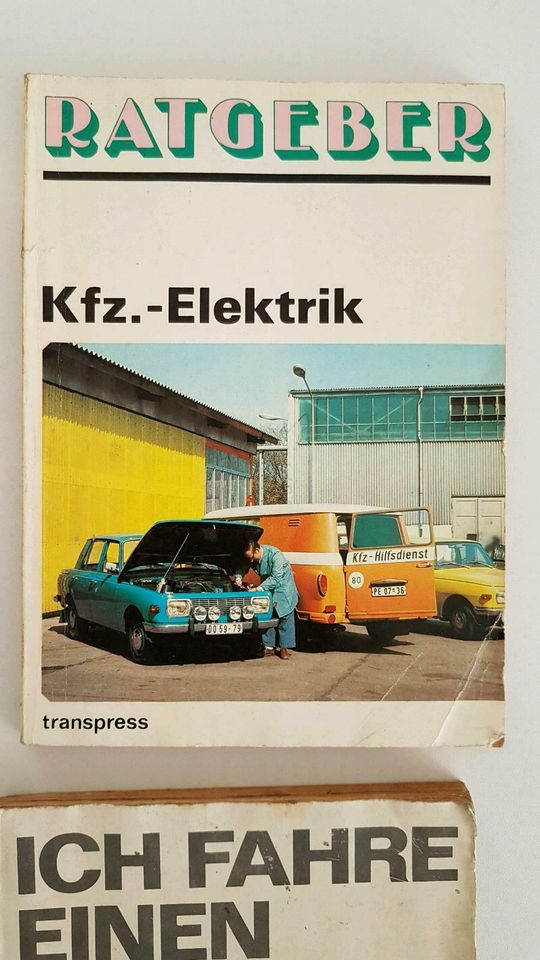Historische Kfz-Reparatur/- Bedienungsanleitungen für DDR-Kfz in Netzschkau