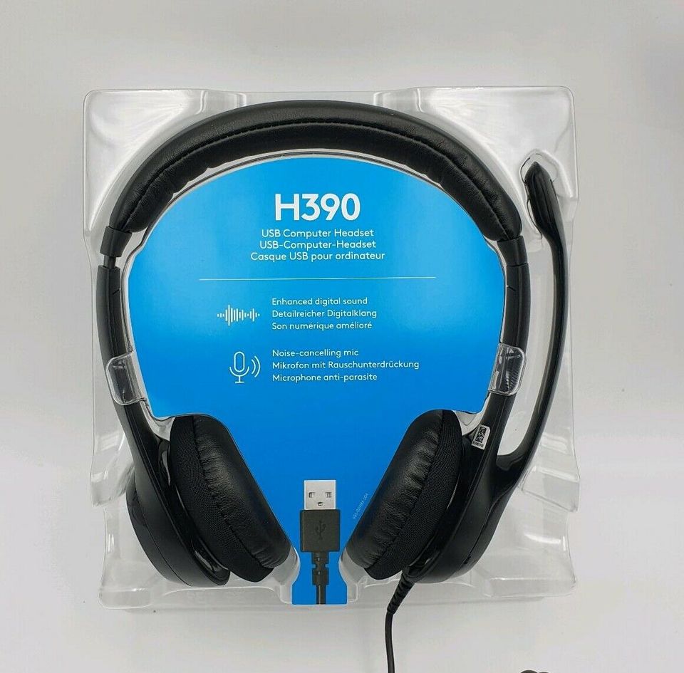 Logitech H390 PC USB Stereo Headset Kopfhörer 18€* in Vettweiß