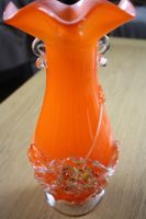 Dekorative Blumenvase, orange, m. Verzierungen, 5,00 Nordrhein-Westfalen - Kleve Vorschau