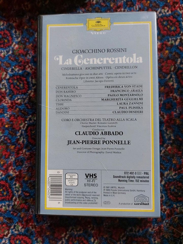 VHS, Deutsche Grammophon, La Generentola in Beerfelden