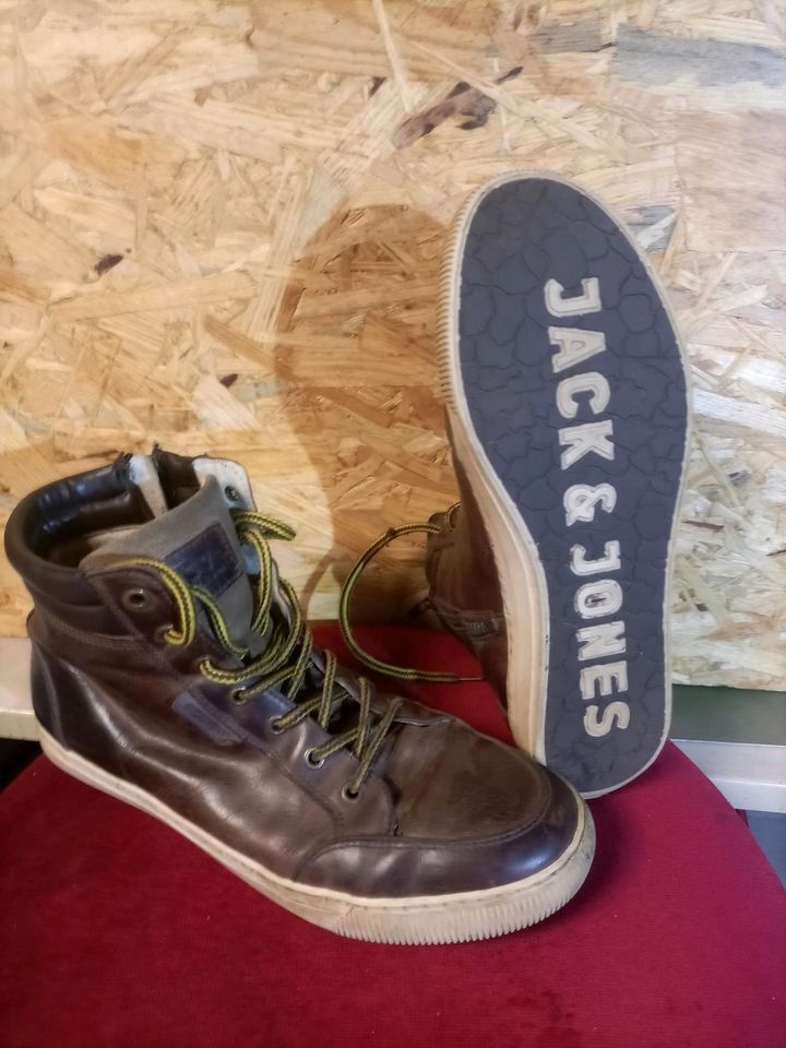 Jack&Jones,echt Leder Sneaker gr.43 in Tholey