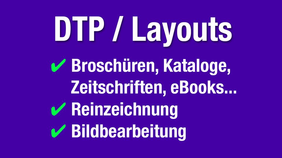 DTP und Layoutservice | Druck und Satz | Printmedien | Print in Scheinfeld