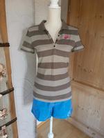 Nike Poloshirt braun beige gestreift S/M Bayern - Immenreuth Vorschau