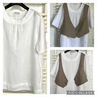 ULLA POPKEN neue Leinen Bluse Tunika m. Weste abknöpfbar 46 48 Hessen - Darmstadt Vorschau