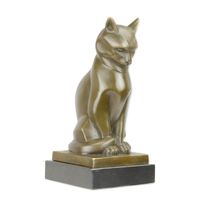 Bronze Skulptur / Figur , "sitzende Katze" , sign.Coenrad , 17cm Nordrhein-Westfalen - Borken Vorschau