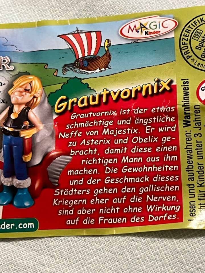 FERRERO ASTERIX UND DIE WIKINGER GRAUTVORNIX MIT BPZ Ü EI 2007 in Rheinstetten