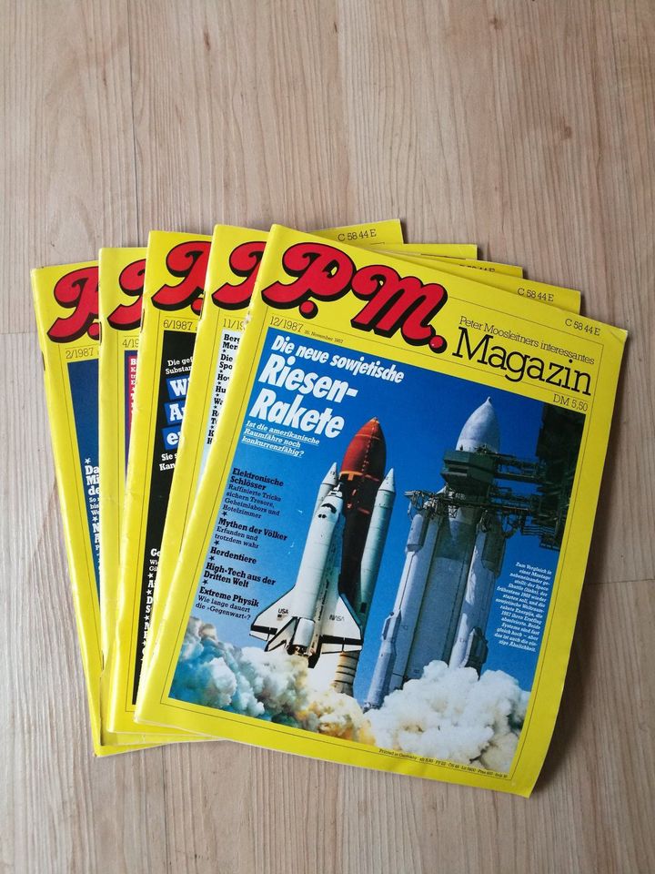 50x P.M. Zeitschriften aus den Jahrgängen: 1980,84,85,86,87,88,89 in Bad Schönborn