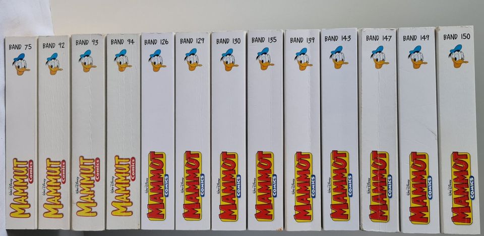 13 x Lustiges Taschenbuch "Mammut" 75-150, LTB, Donald Duck in Eddelak