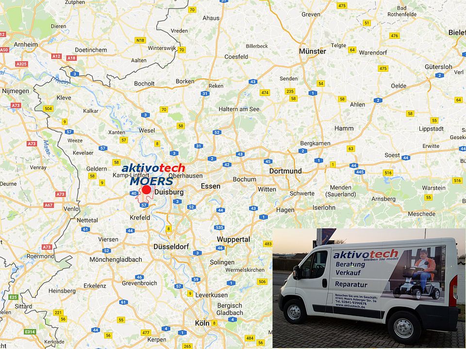 Elektro-Mobil Elektrorollstuhl Seniorenmobil von der Krankenkasse in Moers