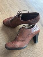 TAMARIS BUDAPESTER SCHUHE SCHNÜRER LEDER BRAUN HALBSCHUHE 40 Bayern - Erlenbach am Main  Vorschau