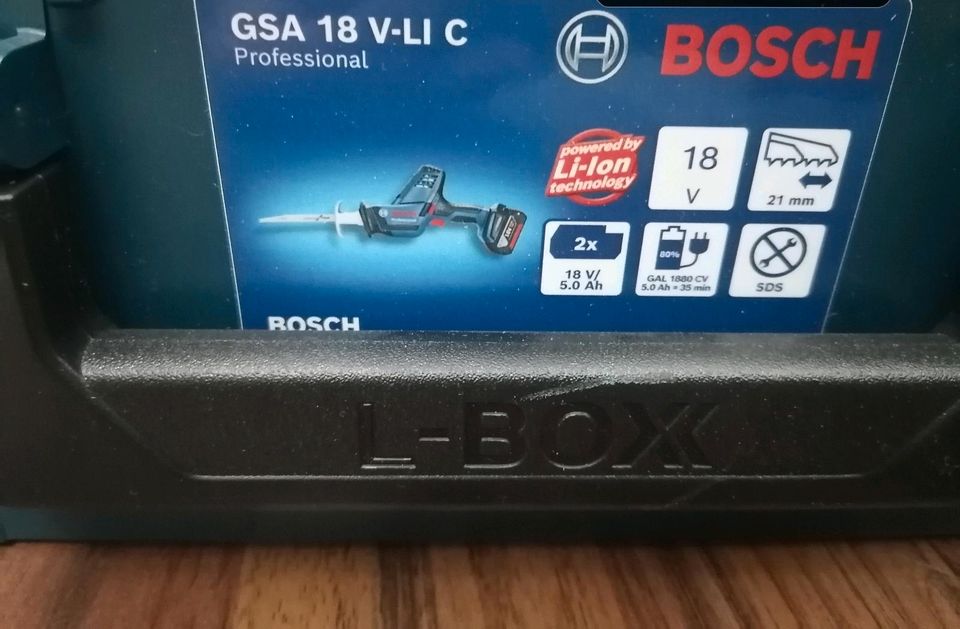 Bosch Säbelsäge GSA 18V-LiC im Koffer mit 2x 5ah Akku neu in Gelsenkirchen