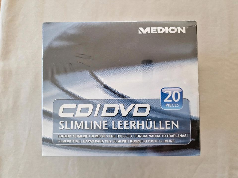 47 CD DVD Leerhüllen Slimline, teils OVP 3 DVD Rohlinge in Dortmund