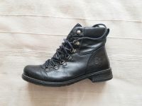 Schwarze Boots | Schnür-Lederstiefel | Tamaris | Echtleder | 36 Berlin - Köpenick Vorschau