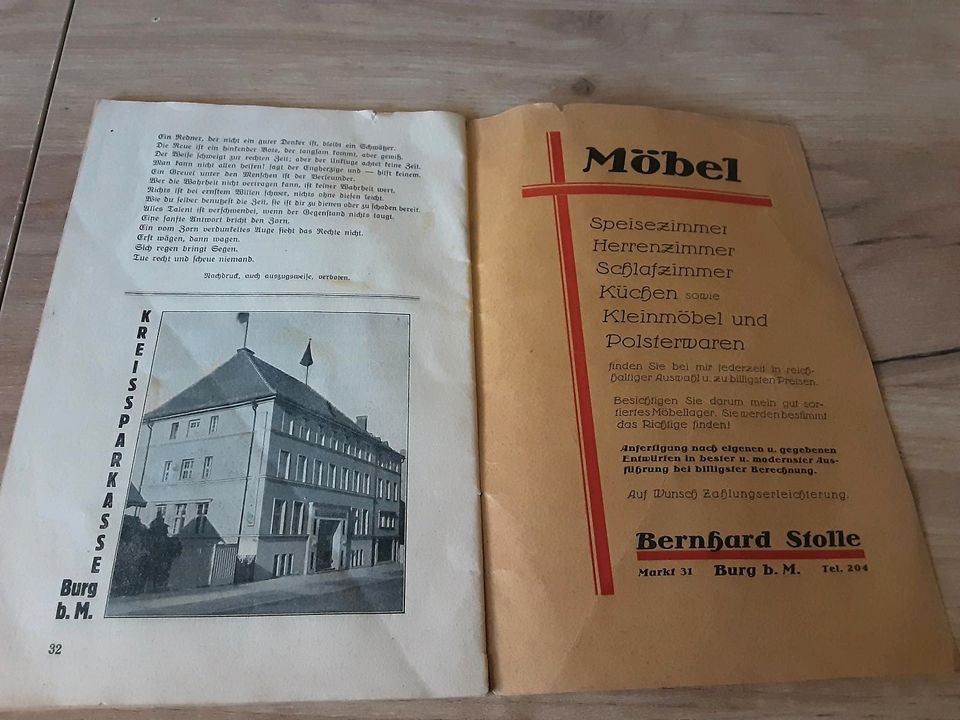 Broschüre Praktische Winke Werbung Burg bei Magdeburg in Magdeburg