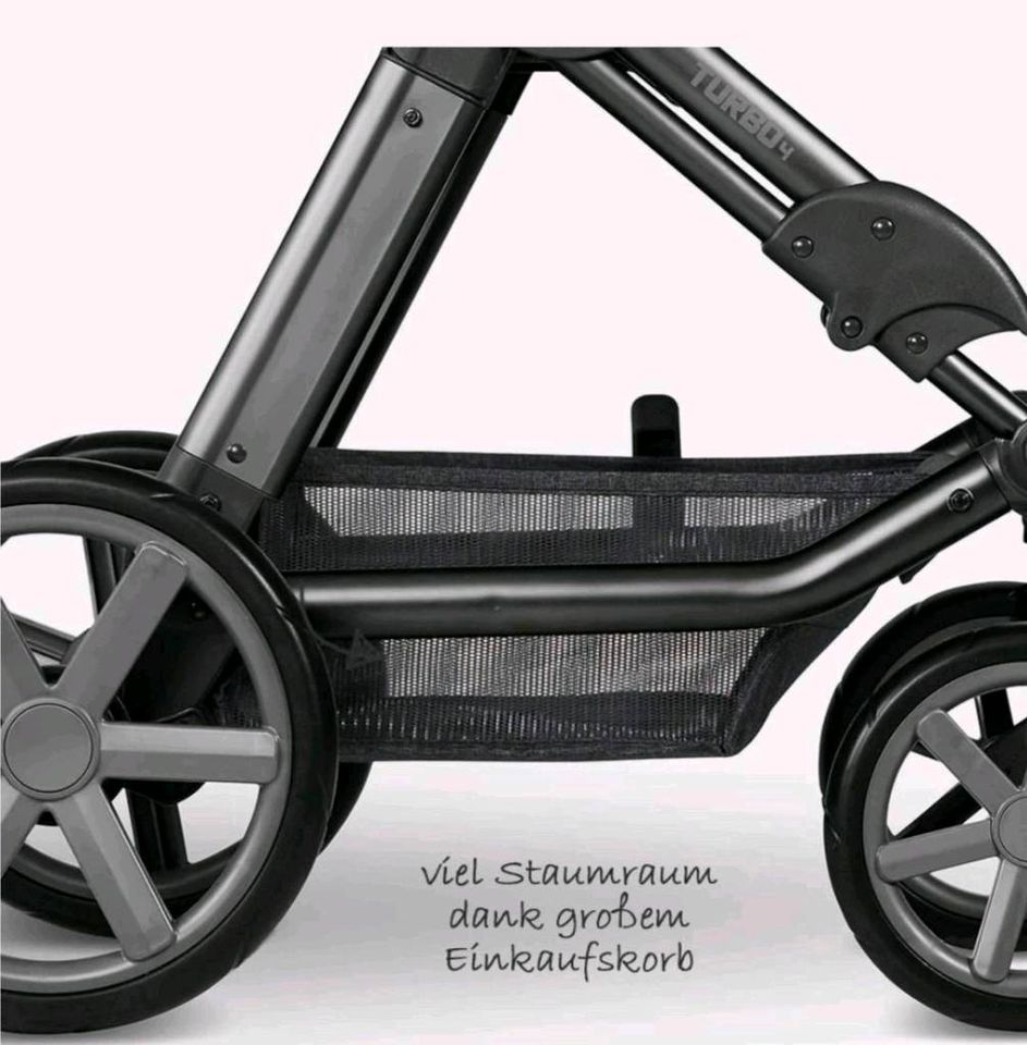 ABC Design Kombi-Kinderwagen Turbo 4 - inkl. Babywanne, Sportsitz in Velbert